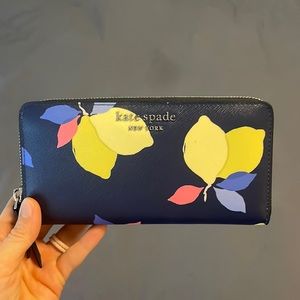 Kate Spade Lemon Zip Around Wallet